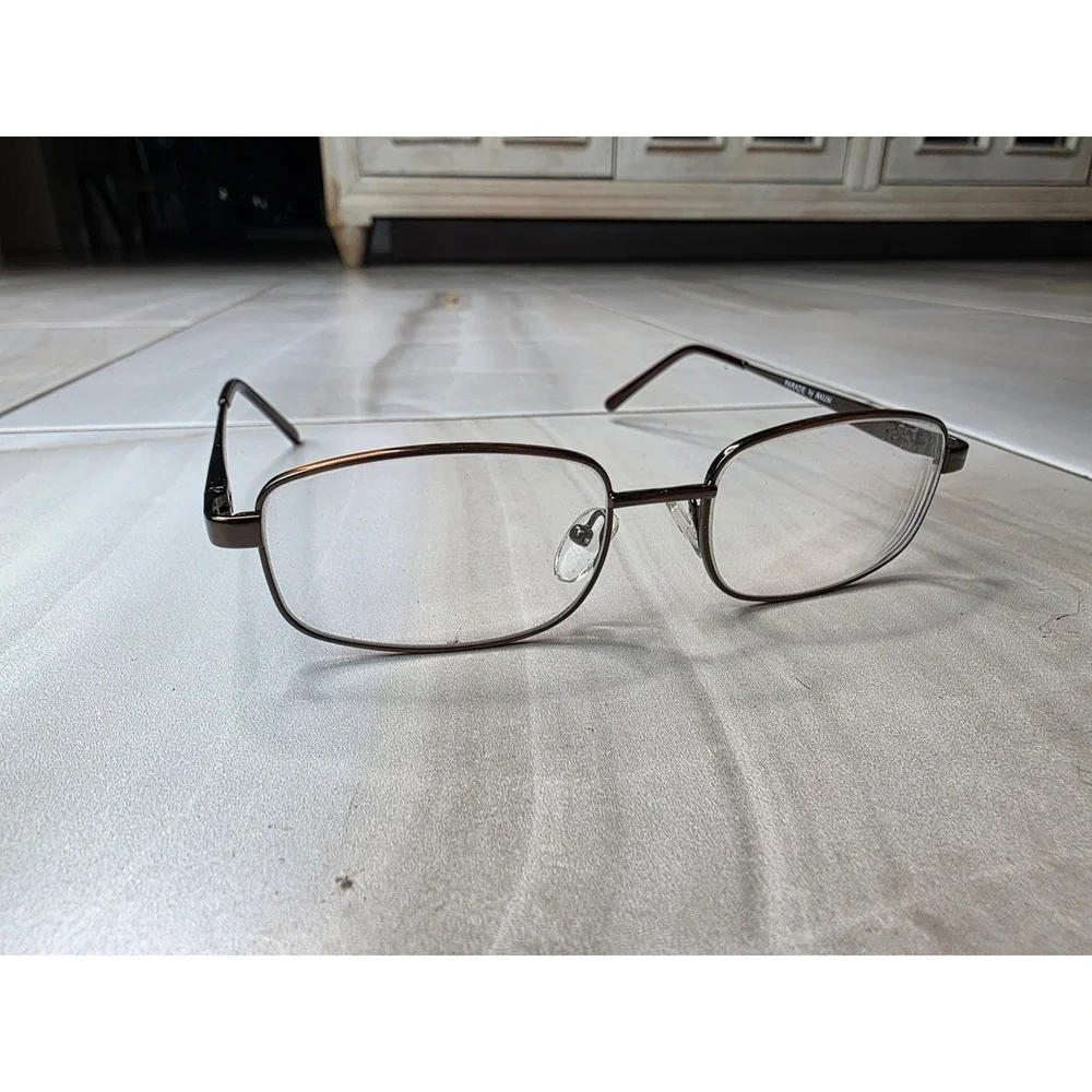 Parade by Avalon‎ Brown Metal Eyeglass Frames PQ01619 53-18-135 Rectangular F2
